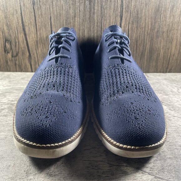 Cole Haan Zerogrand Stitchlite Men's 13 M Wingtip Oxford Marine Blue C32149 - Picture 5 of 10